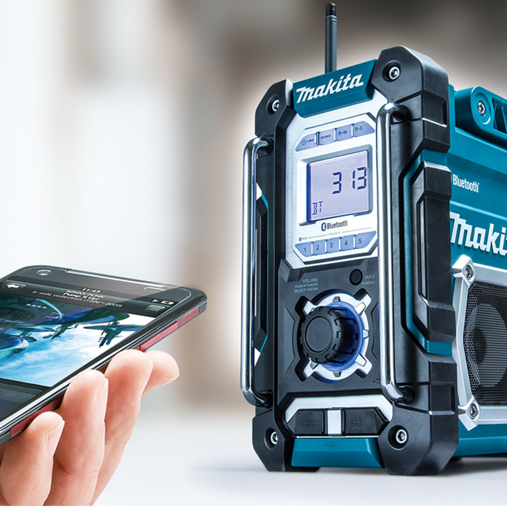 DMR108(藍色)/DMR108B(黑色) 充電式收音機| Makita 台灣牧田股份有限公司